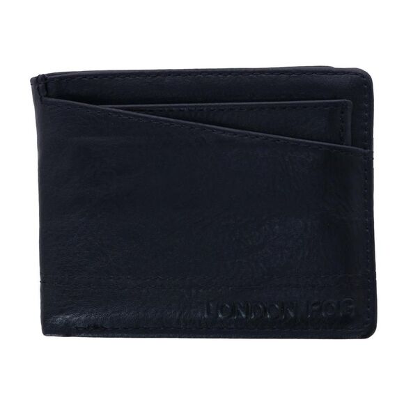 London Fog Men's Leather Passcase Wallet with Removable Insert - Picture 1 of 5